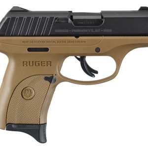 Ruger EC9S Black/FDE 9mm 3.12″ Barrel 7-Rounds